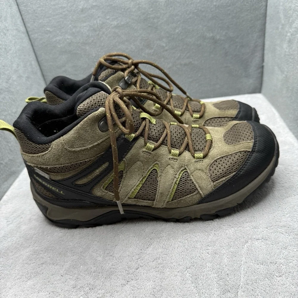 Merrell Outmost Mid Vent Waterproof Hiking Shoes Brown Men's Size 9.5 J09523